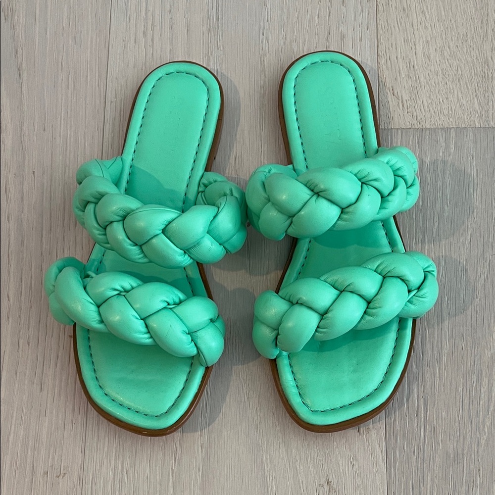Mint Braided Women's Sandals
